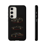 Trans Am Phone Case Black Gold, Three-View Vector Tough Cover