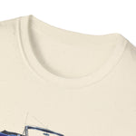 Blue 1963 Galaxie Convertible Illustration T-Shirt | Classic Car Art Tee