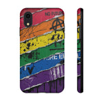 Rainbow Grunge Ripped Stripes phone case | Tough Cases