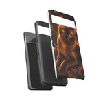 Burmese Golden Sable Portrait Art Tough Phone Case
