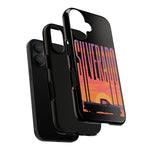 Silverado sunset truck Phone Case | Retro pickup silhouette