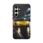 Yellow C5 Z06 Track Day Speed Art Tough Phone Case