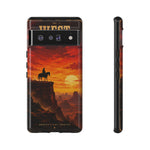 Western Sunset Cowboy Phone Case | Rugged Protective Cover