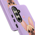 French Bulldog Bat Ears Kawaii Pet Dog Art Tough Phone Case