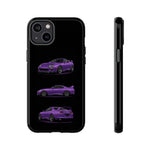 MK4 Supra Phone Case Purple, Three-View Vector Cover