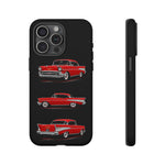 Red 1957 Bel Air Classic Car Phone Case Tough American Multi View