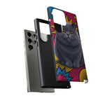 British Shorthair Round Pop Art Tough Phone Case