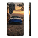 C6 Z06 Corvette Phone Case, Blue Mountain Dusk Cover, Gift