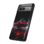 Z06 C8 Phone Case, Red Smoke Studio Reflection Cover