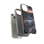 Skyline GT-R R34 White Nurburgring Speed Art Tough Phone Case