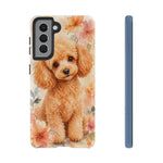 Miniature Poodle Whimsical Watercolor Art Tough Phone Case