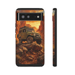 Land Cruiser FJ40 Classic 4x4 Red Rock Canyon Art Tough Phone Case