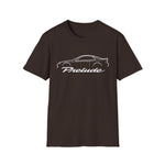 1993 Prelude Outline Silhouette JDM T-Shirt Line Art Silhouette Emblem Car Fan Gift