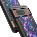 Holographic Wolf Phone Case, Fractured Prism Iridescent Cover