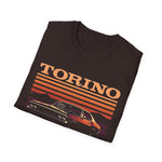 Torino Retro Sunset Car T-Shirt Classic Muscle Graphic Tee