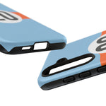 Copy of Blue Orange Number 20 Retro Racing Stripe Tough Phone Case Cover