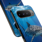 Tiger Shark Phone Case, Dappled Blue Water Tough Cover