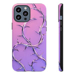 Chrome Thorn Vine Phone Case Vaporwave Tough Cover