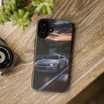 Skyline GT-R R34 White Nurburgring Speed Art Tough Phone Case