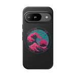 Great Dream Wave Circular Badge Vaporwave Phone Case – Japanese Aesthetic