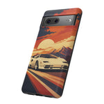 Retro Sunset Countach phone case | Sports car tough cover