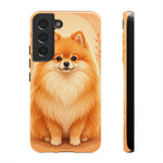 Pomeranian Tiny Fox Fluffy Art Tough Phone Case