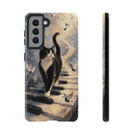 Piano Cat walking on keys Tough Case | Phone cover, musical cat art