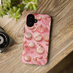 Pink Vintage Vanity Phone Case, Girly Pattern Tough Cover