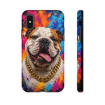Bulldog Pop Art Portrait Tough Phone Case - Paint Splash
