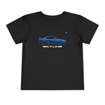 Toddler Skyline R34 GTR Blue Car T-Shirt, Retro Graphic Tee