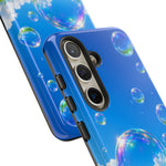 Bubbles Over Grass phone case | Tough Cover