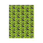 Lime Green Cuda Pattern Blanket | Retro Car Print Velveteen Microfiber