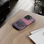 Sunset Skyline GT-R R32 phone case | car reflection, purple dusk