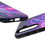 Neon Dolphin Ocean Vaporwave Art Tough Phone Case