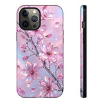 Pink Chrome Cherry Blossom Phone Case | Tough Cover