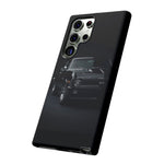 Black 1970 Nova SS Studio Front Tough Phone Case for Muscle Car Fans