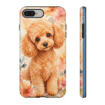 Miniature Poodle Whimsical Watercolor Art Tough Phone Case