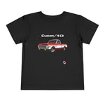Vintage 1972 Chevy C10 Custom/10 Pickup Truck Toddler T-Shirt Graphic Tee