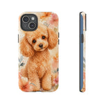 Miniature Poodle Whimsical Watercolor Art Tough Phone Case