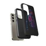 Neon Anatomical Skeleton Phone Case | Internal Displacement Art