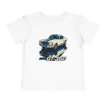 GT350 Toddler T-Shirt – Classic White & Blue Muscle Car Graphic Tee