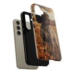 German Wirehaired Pointer Autumn Art Tough Phone Case