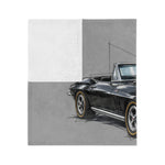 1965 Corvette L79 Convertible Illustration Blanket | Classic Car Throw