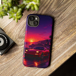 FD RX-7 Retro Sunset Sports Car Tough Case | Neon Vaporwave Beach Drive