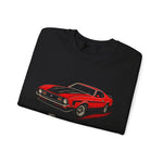 1971 Mustang Boss 351 Ford Classic Muscle Car Graphic Crewneck Sweatshirt