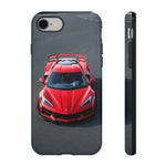 Red C8 Z06 Track Wing Tough Phone Case Cover Gift Art