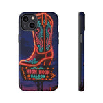 Neon Cowboy Boot phone case | High Noon Saloon design