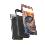 Bluefin Tuna Leaping at Sunset Fishing phone case | Tough Cover
