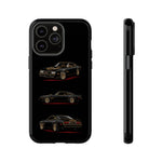 Trans Am Phone Case Black Gold, Three-View Vector Tough Cover