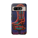 Neon Cowboy Boot phone case | High Noon Saloon design